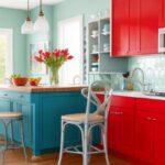 Bold Color Splash for kitchen accent wall