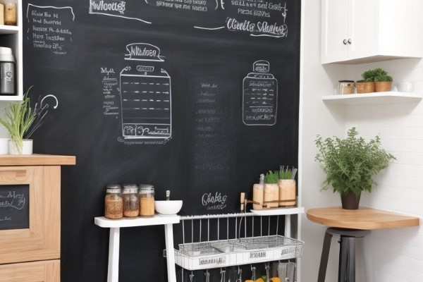 Chalkboard Wall for kitchen accent wall