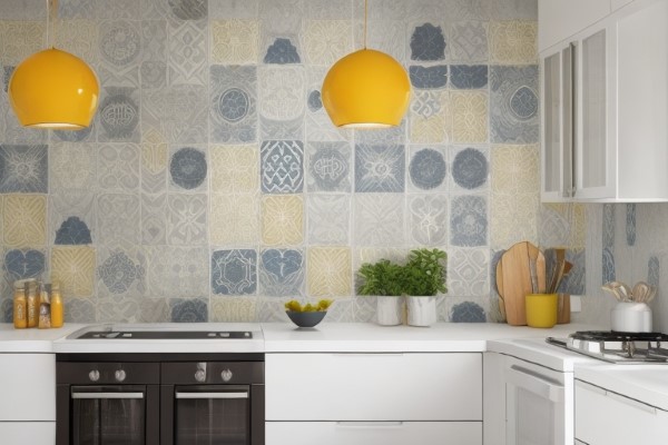 Geometric Patterns for kitchen accent wall