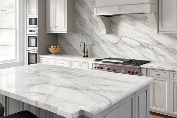 Marble Finish for kitchen accent wall