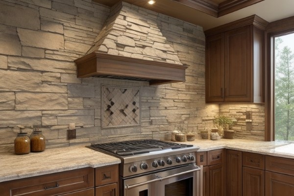 Natural Stone Wall for kitchen accent wall